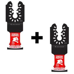  DIABLO 1-1/4 in. Universal Fit Carbide Oscillating Blade for General Purpose Cuts (2-Pack)
