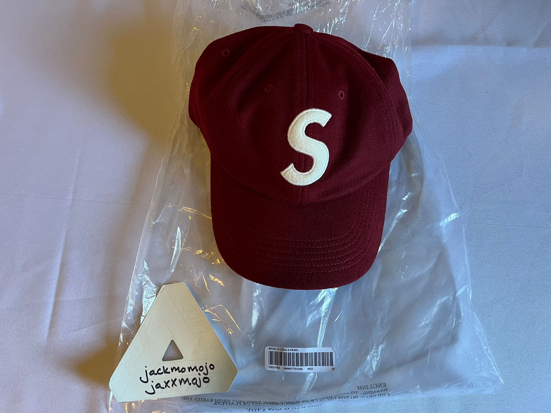 Supreme Wool S Logo 6-Panel Hat - Red