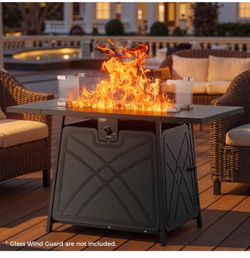 42” gas fire pit