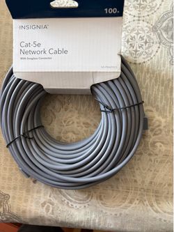 Cat 5E 100’ network cable