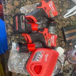 M12 Drill And Impact, Batteries, And Charger