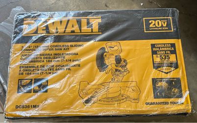 POWERFUL 7 1/4 INCH  CORDLESS SLIDING SAW KIT