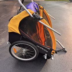 Burley with Bike Attachment. 