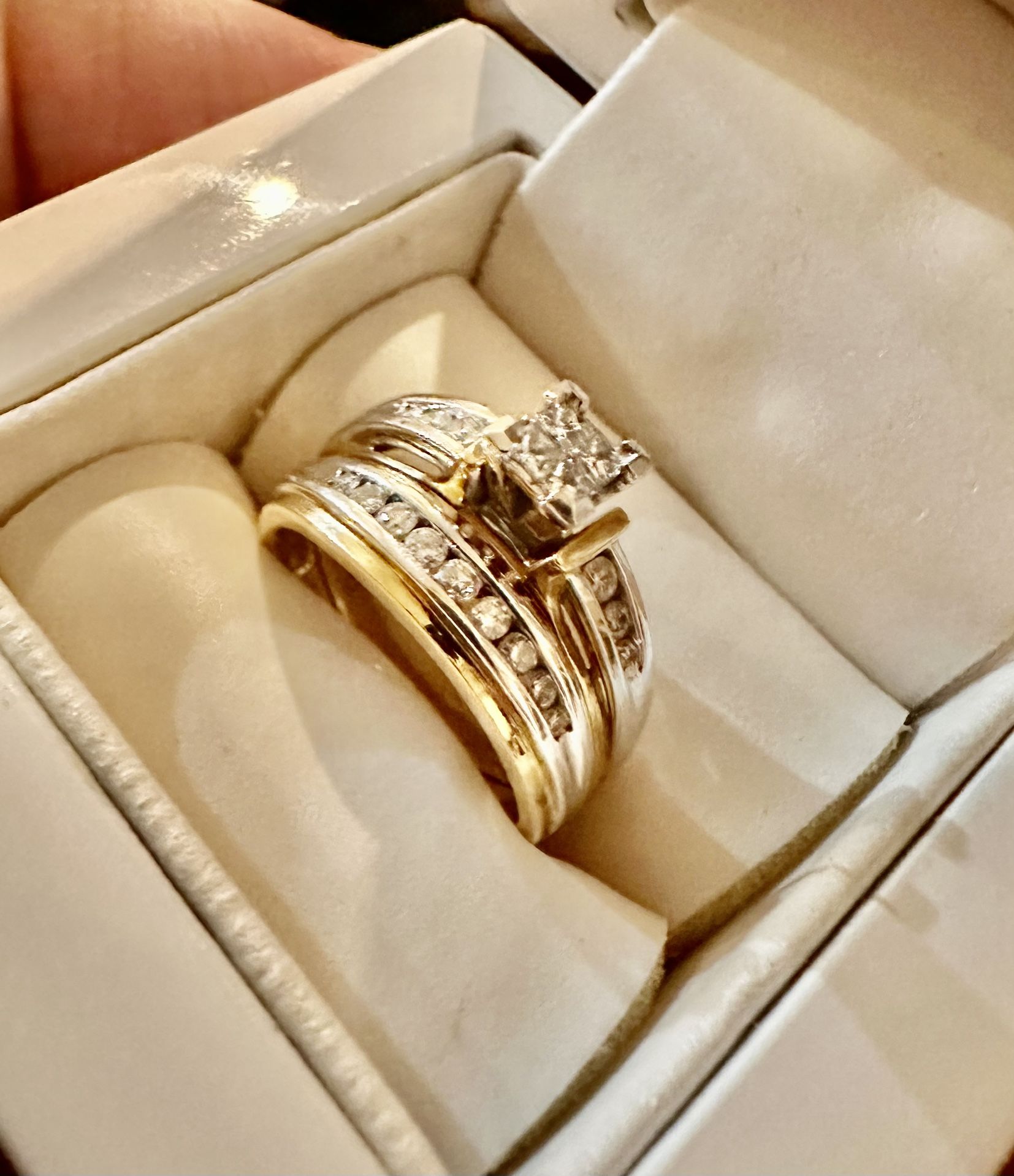 New Love Mark Bridal Ring Set