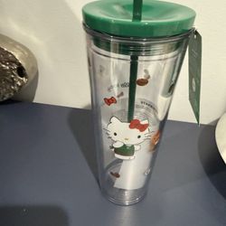 NEW Starbucks x Hello Kitty Limited Edition Clear Cold Cup Tumbler 24oz
