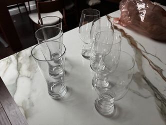 Clear Glass Set of 7