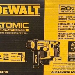 Dewalt Atomic 5/ 8”  Sds Hammer  Drill $150