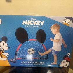 New Mickey Mouse Soccer Goal Set