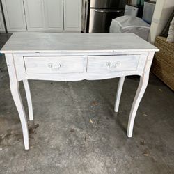 Vanity Or Side Table With 2 Drawers 