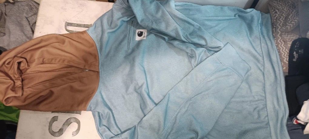 Sacai Carhartt Baby Blue/brown Sweater