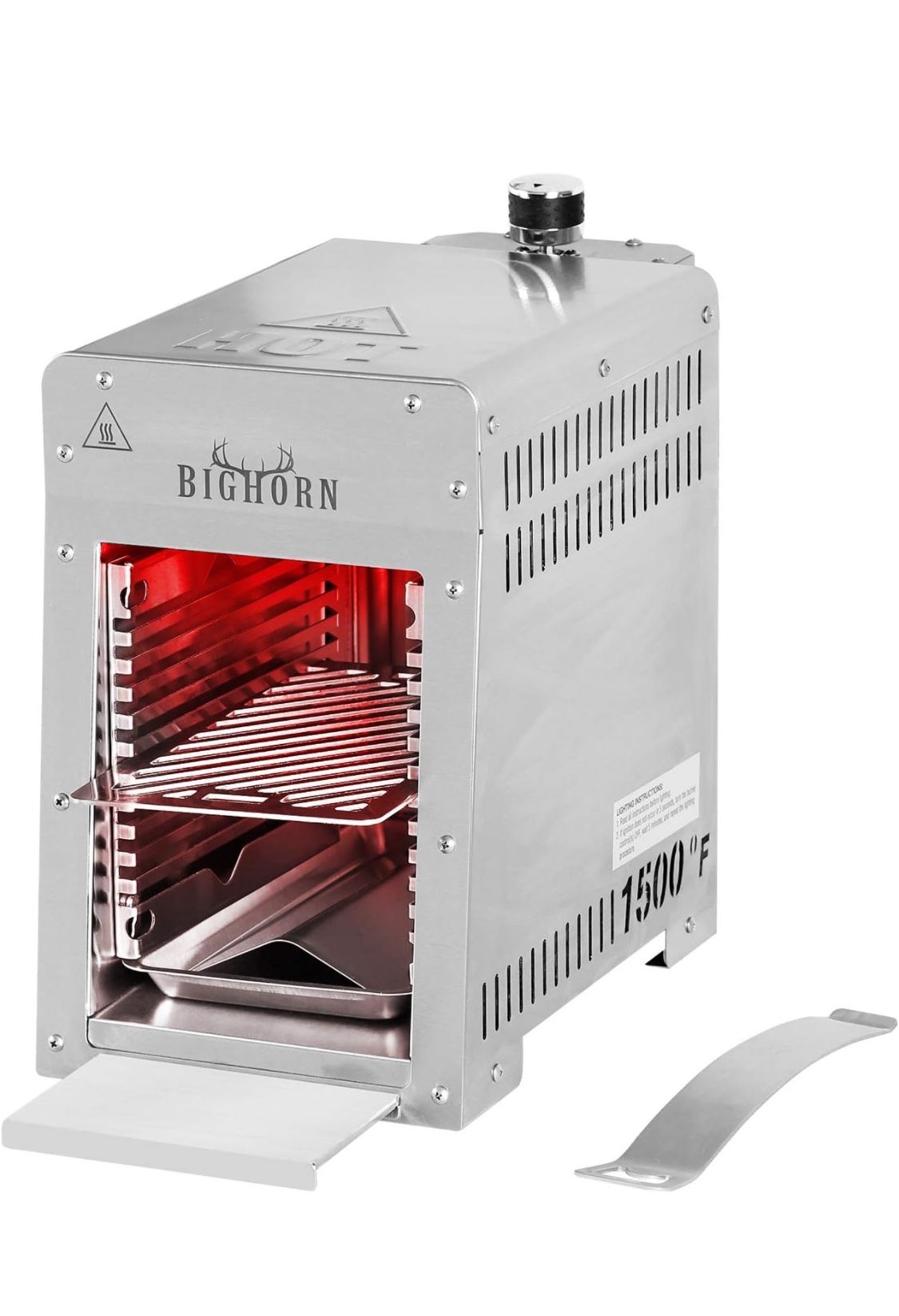 BIG HORN OUTDOORS Portable Infrared Broiler Propane Gas Grill