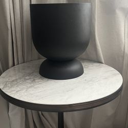 Metal (black) Large Arhaus Vase Planter Pot RH  Bottleneck Tree Planter 