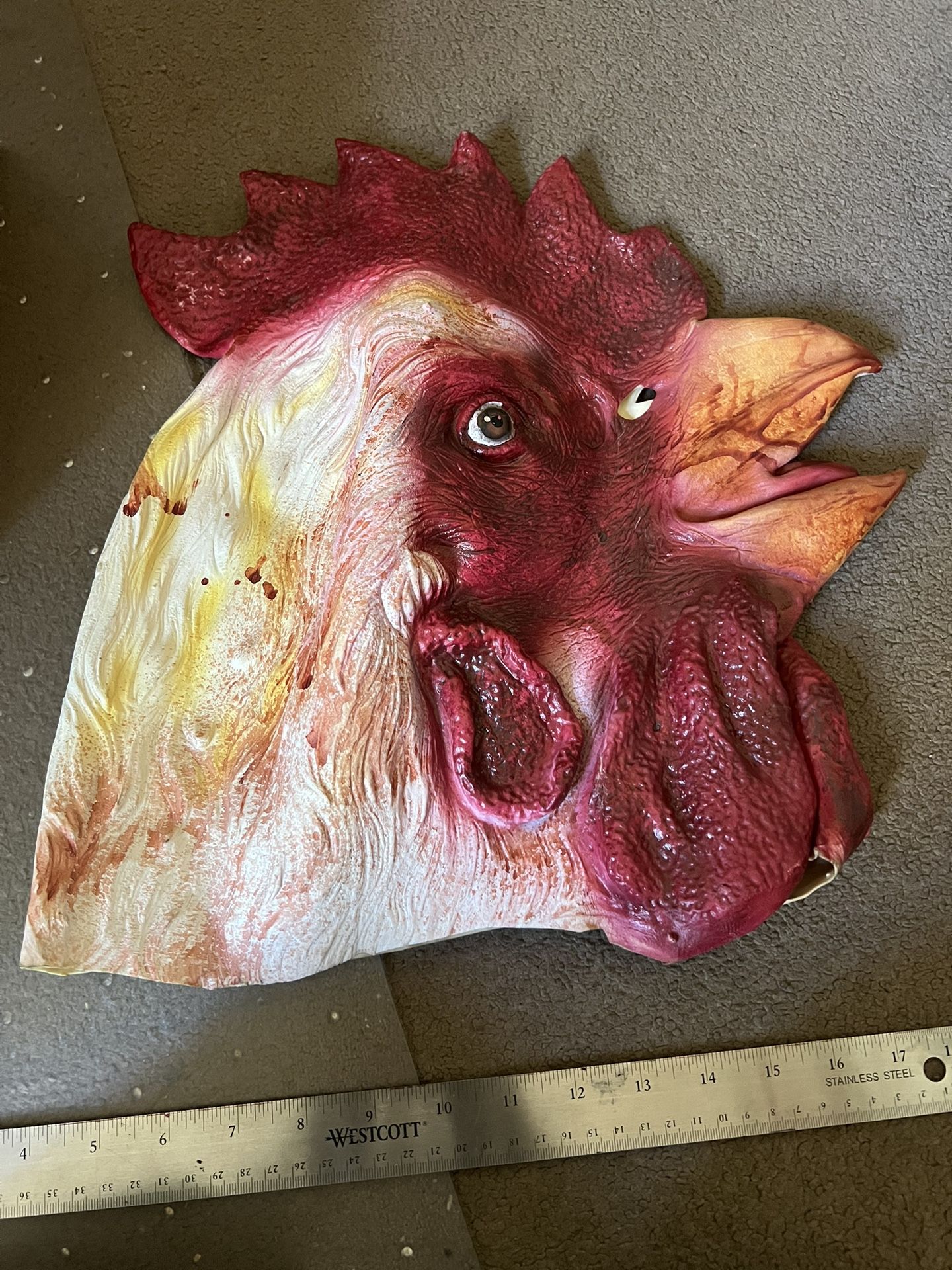 Chicken Head Mask 14x13 Inches