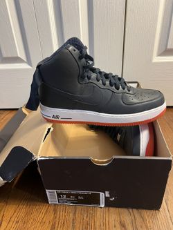 New Nike Air Force One Premium LE Size 12 Dark Obsidian High Top