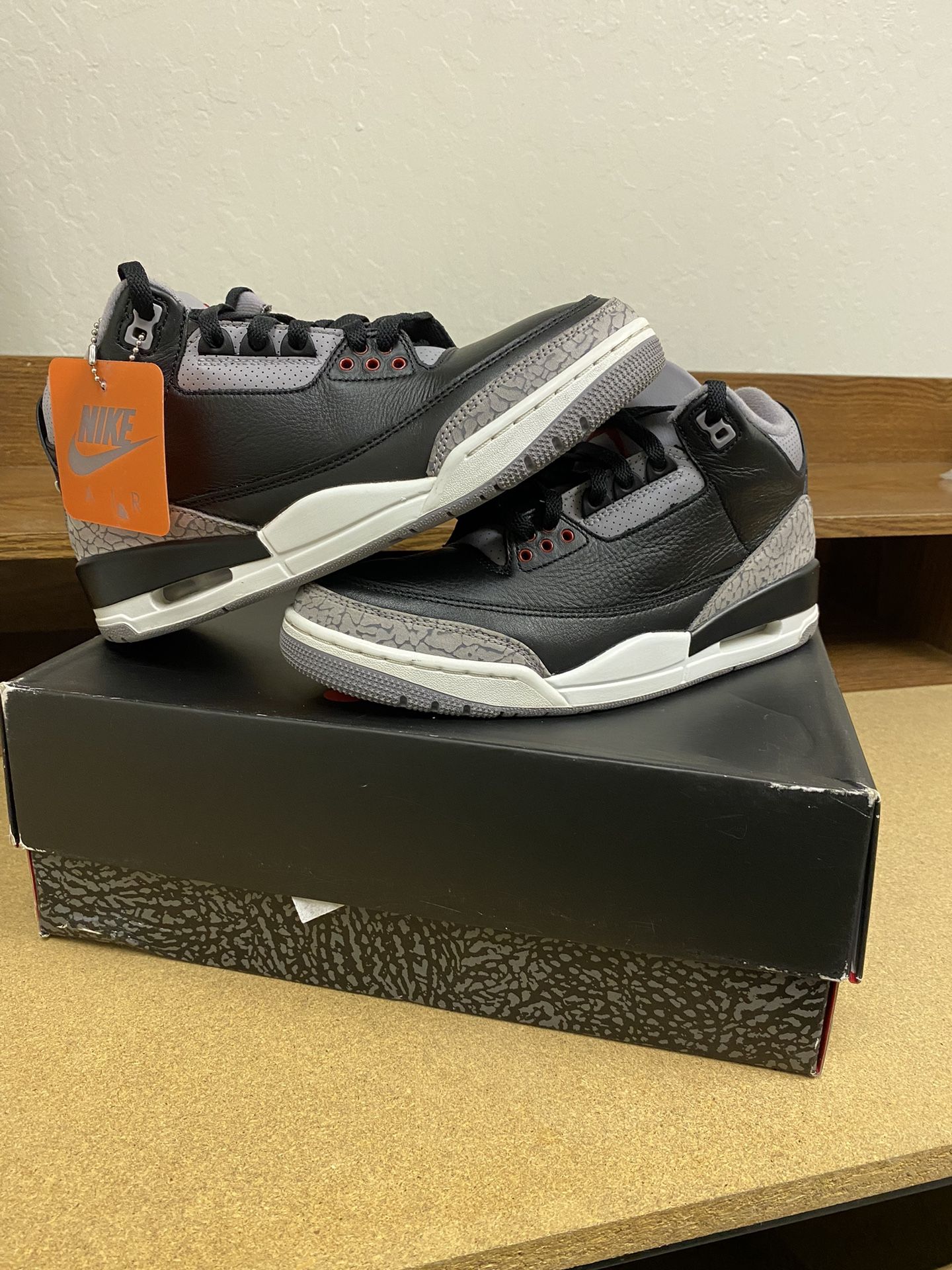 Jordan Black cement 3’s