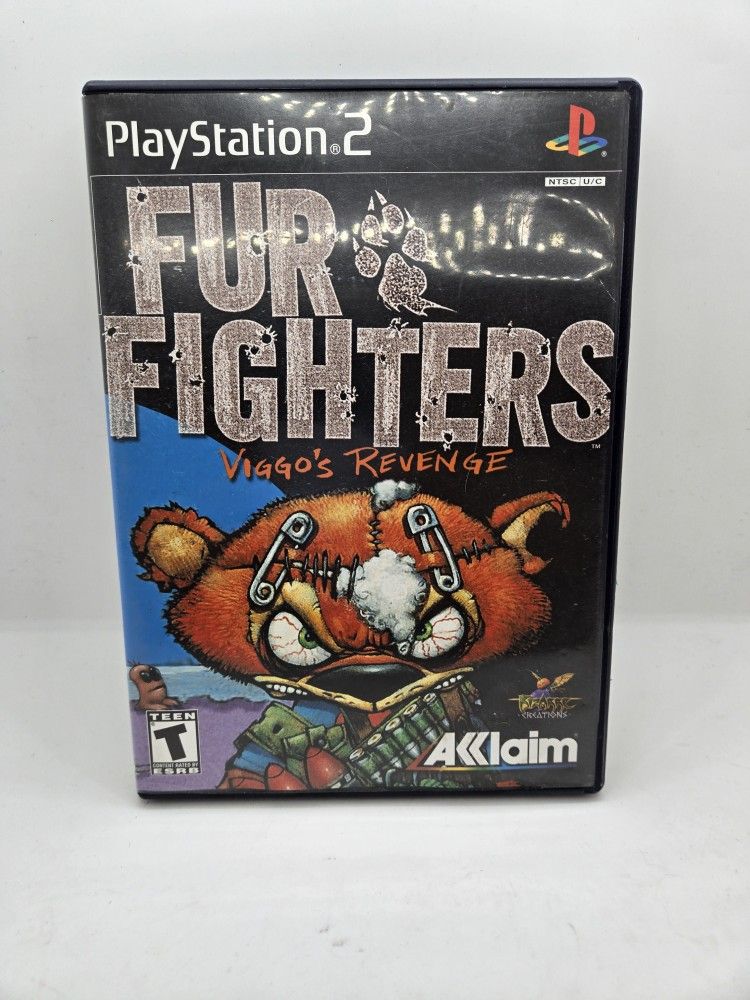 Fur Fighters Viggo's Revenge Sony PlayStation 2 PS2 Video Game Console 2001 CIB