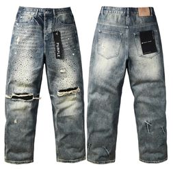 Purple Brand Distressed Rhinestone Jeans