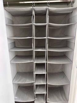 Hanging closet organizers set of 3