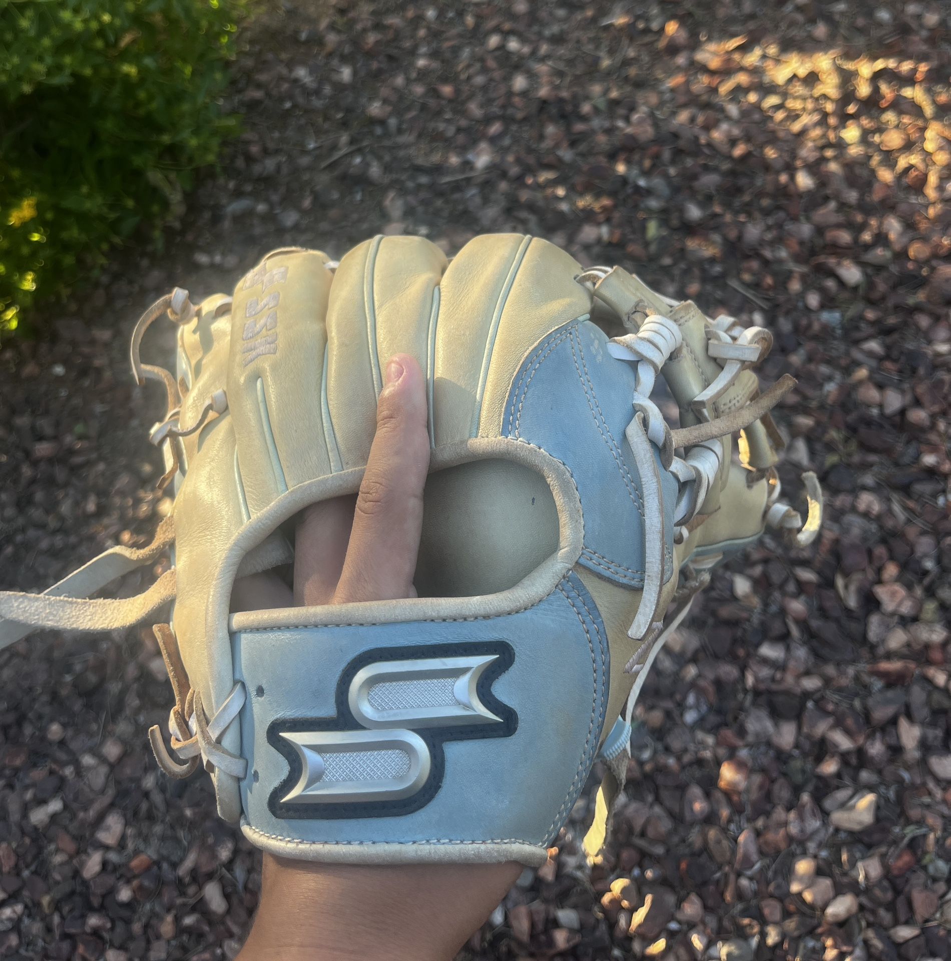 SSK Baseball Glove Baby Blue & Tan