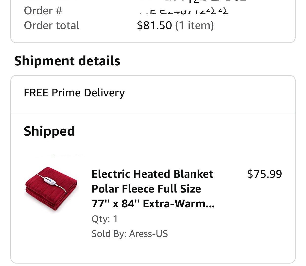 Electric Heated Blanket Polar Fleece Full Size 77 Inches x 84 Inches Extra-Warm Lightweight Cozy Luxury Bed Blanket Machine Washable with 4 Heating Le