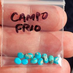 2pcs. Campo Turquoise Crystal Nuggets 3-5mm 