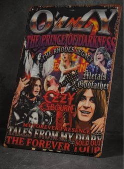 Ozzy Metal Sign