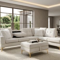 Sectional With Ottoman