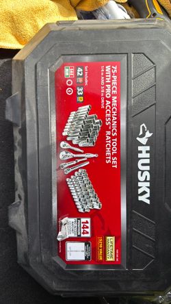husky 75 piece tool set