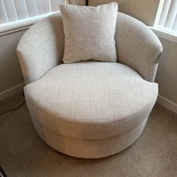 Crate & Barrel Tillie Swivel Chair