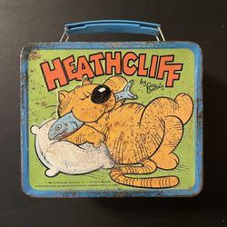 Vintage metal Aladdin Heathcliff lunchbox