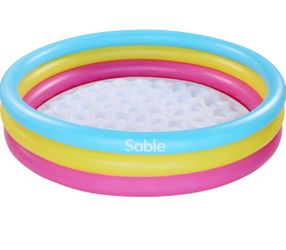 New-Sable Inflatable Pool Kids Pool Water Sports with Two Air Nozzles, 58" × 13"