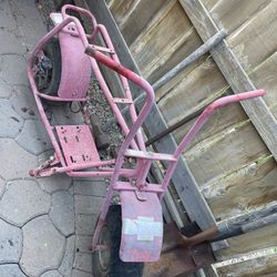 Mini Bike Frame With Tires And Chain