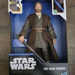 STAR WARS Galactic Action OBI-Wan Kenobi, 12-Inch-Scale Action Figure, Interactive Toys