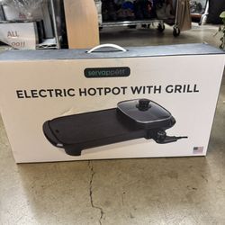 BRAND NEW servappétit Electric 2 in 1 Hot Pot with Grill 