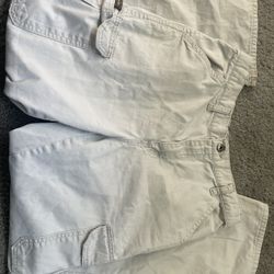 Cream Cargo Pants Fits A Waist 24-25