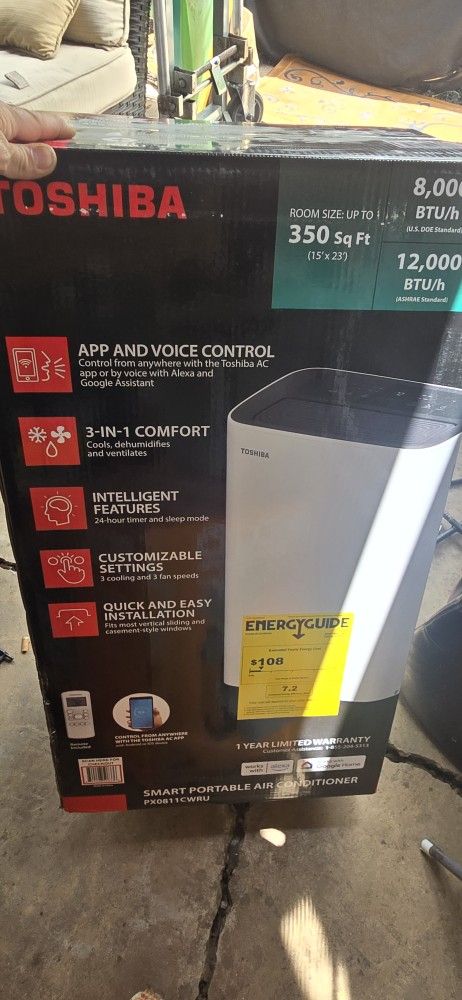Toshiba 12000 Btu Portable Air Conditioner 