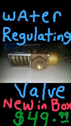 Water regulating valve. Brand new in box.