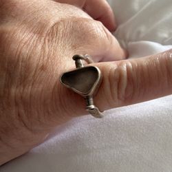 Roman Glass Spinning Ring Vintage (the Glass Spins)