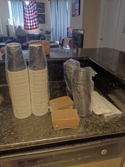 Coffee Setup for a 100 disopsable