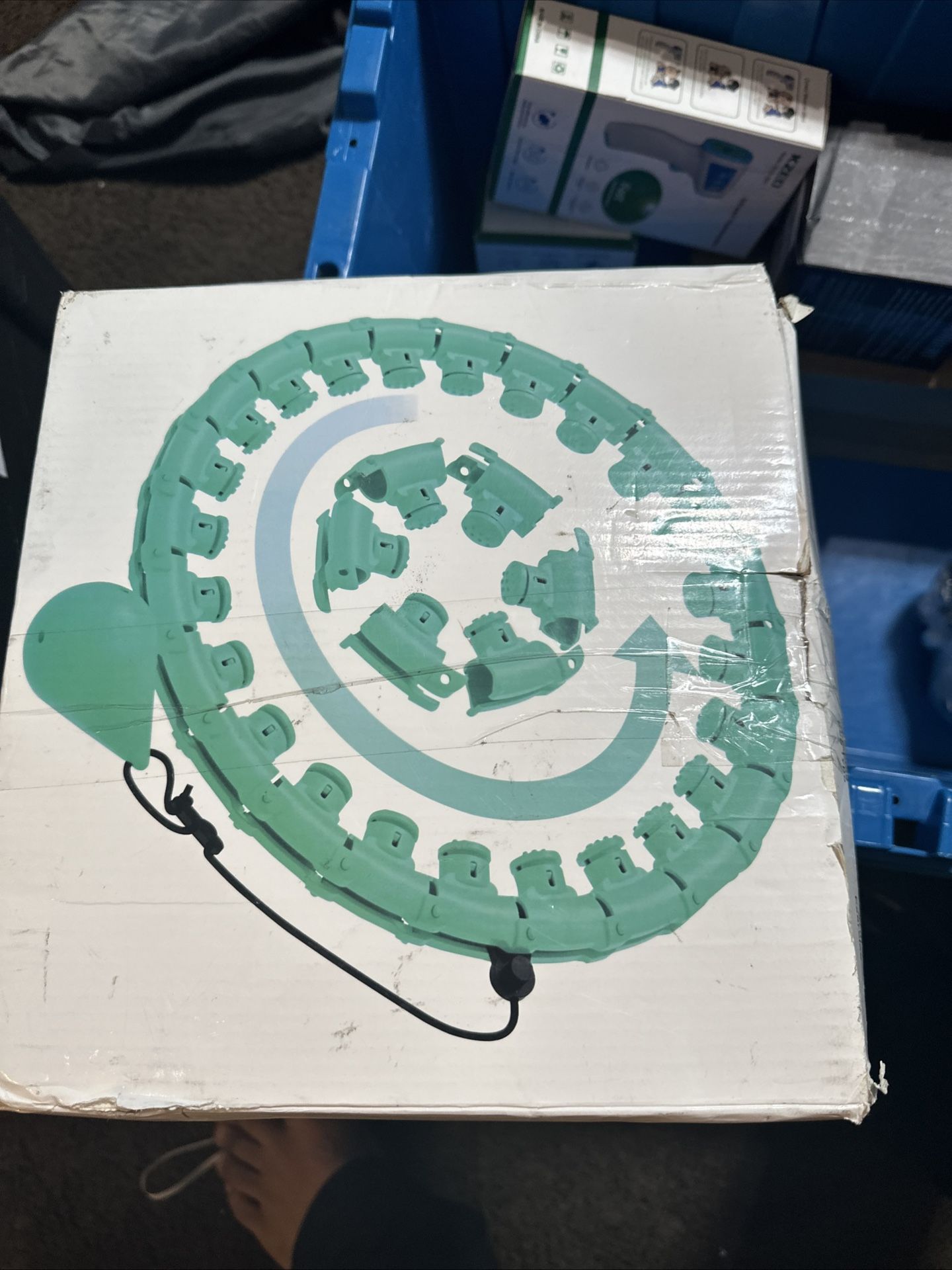 JKSHMYT Weighted Hula Circle Hoops for Adults Weight Loss, Infinity 47"