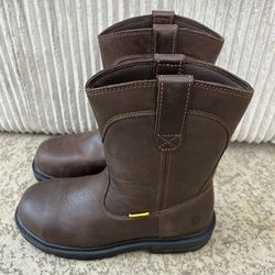 Slip On Cowboy Work Boots