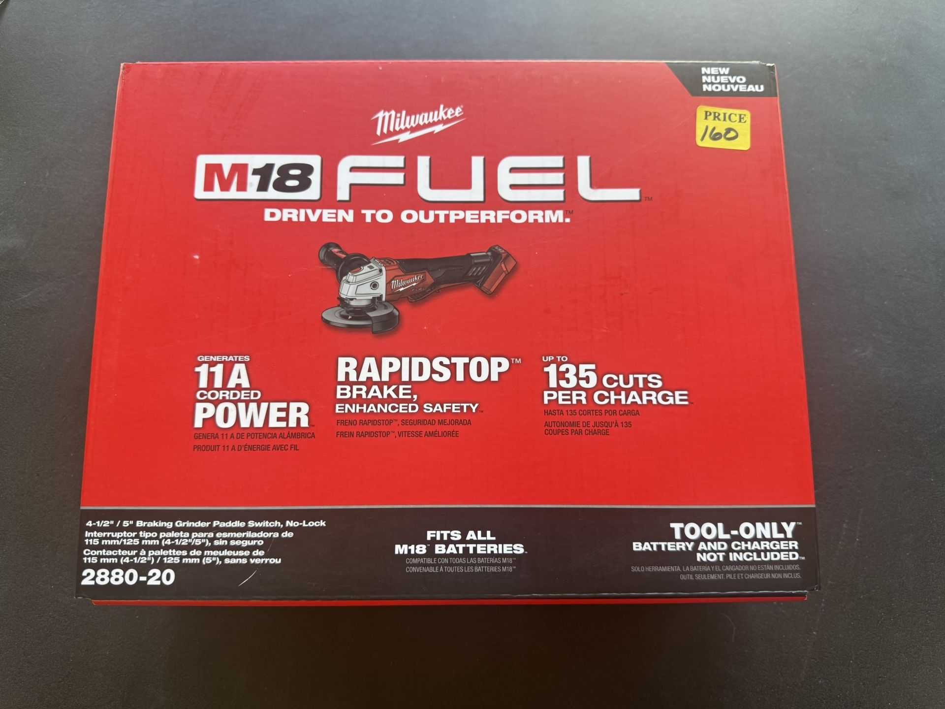 Milwaukee Fuel Grinder TOOL ONLY
