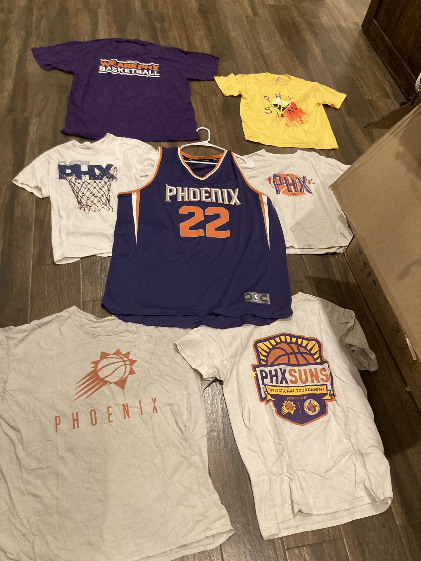 Phoenix Suns Adult Xl NBA Jersey And Phoenix Suns Tshirts Bundle