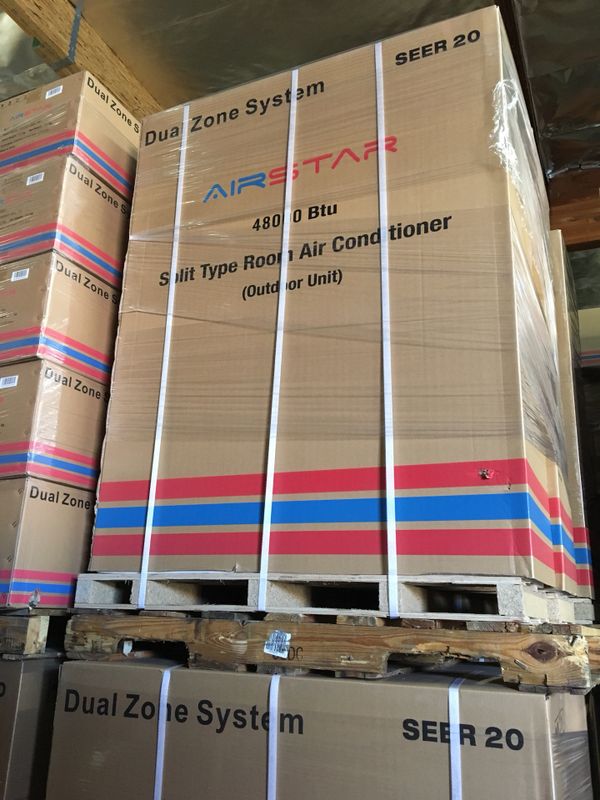 48000BTU Airstar Dual Zone mini split Ductless Air ...