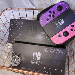 Nintendo Switch Skin Stickers - Purple & Pink