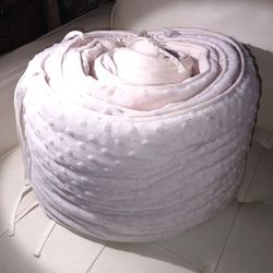 Pink Crib Bumper Like New