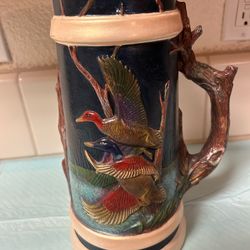 Vintage mallard duck stein