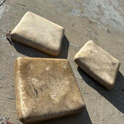 Old Throw down Baseball/softball Bases