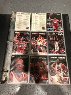 1992 Skybox USA Basketball Dream Team 110 Card Complete Set In Binder