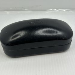 Coach Designer Black Clamshell Eyeglasses Sunglasses Travel Purse Case